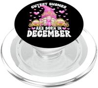 Cute GNOME For Kids Girls Born In December Birthday Princess PopSockets PopGrip para MagSafe