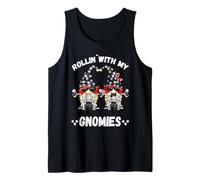 Cute GNOME For Oldschool Biker Kids Rollin`with My Gnomies Camiseta sin Mangas