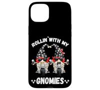 Cute GNOME For Oldschool Biker Kids Rollin`with My Gnomies Carcasa para iPhone 15 Plus