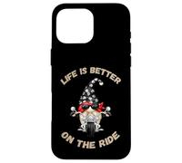 Cute GNOME For Oldschool Biker - Life Is Better On The Ride Carcasa para iPhone 16 Pro MAX