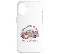 Cute GNOME for The Holidays Merry Christmas Festive Graphic Carcasa para iPhone 16