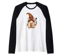 Cute GNOME In Tiger Costume For Women and Tiger Mom Camiseta Manga Raglan