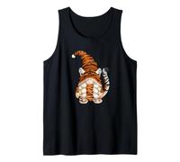Cute GNOME In Tiger Costume For Women and Tiger Mom Camiseta sin Mangas
