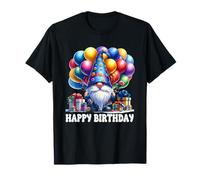 Cute GNOME Themed Birthday Dress Women Happy Birthday GNOME Camiseta