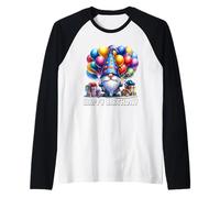 Cute GNOME Themed Birthday Dress Women Happy Birthday GNOME Camiseta Manga Raglan