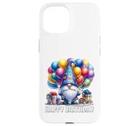 Cute GNOME Themed Birthday Dress Women Happy Birthday GNOME Carcasa para iPhone 15
