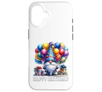 Cute GNOME Themed Birthday Dress Women Happy Birthday GNOME Carcasa para iPhone 16