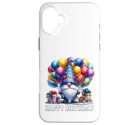Cute GNOME Themed Birthday Dress Women Happy Birthday GNOME Carcasa para iPhone 16 Plus