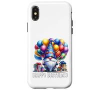 Cute GNOME Themed Birthday Dress Women Happy Birthday GNOME Carcasa para iPhone X/XS