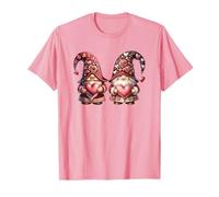 Cute GNOME Valentines Heart Decor For Valentines Couple Camiseta