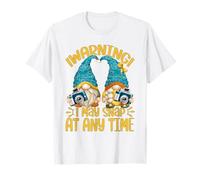 Cute GNOME Warning I May Snap At Any Time Funny Photographer Camiseta