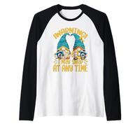 Cute GNOME Warning I May Snap At Any Time Funny Photographer Camiseta Manga Raglan