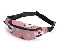 Cute Gnomes and Hearts Cute Panda Ballerina Pattern Fanny Pack, Adult Kids Sport Riñonera para Hombres Mujeres