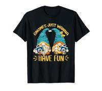 Cute Gnomes Just Wanna Have Fun For Girls Funny Traveling Camiseta