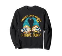 Cute Gnomes Just Wanna Have Fun For Girls Funny Traveling Sudadera