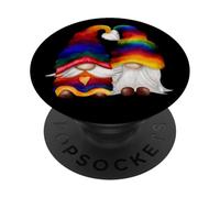 Cute Gnomie LGBTQ Stuff - Proud Rainbow Gnomes For Gay Pride PopSockets PopGrip Adhesivo