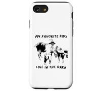 Cute Goat Babies Mis hijos favoritos viven en el granero Carcasa para iPhone SE (2020) / 7 / 8