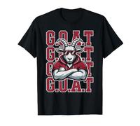 Cute Goat Fantasy Football Basketball Soccer Commish Champ Camiseta gráfica económica, Hombre, Negro, L