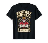 Cute Goat Fantasy Football Leyenda Juego En King Genius Humor Camiseta