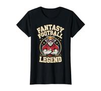 Cute Goat Fantasy Football Leyenda Juego En King Genius Humor Camiseta gráfica económica, Mujer, Negro, XS
