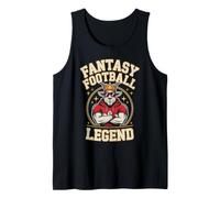 Cute Goat Fantasy Football Leyenda Juego En King Genius Humor Camiseta sin Mangas