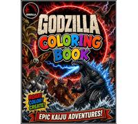 Cute God-zilla'$ Coloring Book for Fan Teen Men Women Kid: A Jumbo Coloring for Kids Ages 4-7,8-12, Girls, and Adults | With +50 High Quality Coloring Pages for Stress Relief and Relaxation