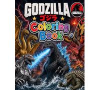 Cute God-zilla'$: JUMBO Drawing Pages Of Characters for Kids Ages 4-8 8-12 | +50 High Quality Coloring Pages for Stress Relief and Relaxation