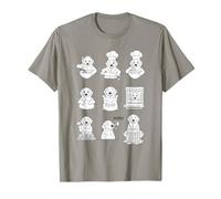 Cute Golden Retriever Dog Chef Hornear Camiseta