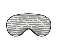 Cute Goose Animal Pattern Weighted Eye Mask Sleep Blindfold Correas ajustables para la cabeza Cubierta para los ojos