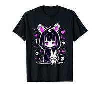 Cute Goth Bunny Kawaii Anime E-Girl Grunge Soft Gothic Camiseta