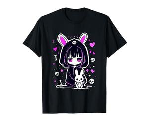 Cute Goth Bunny Kawaii Anime E-Girl Grunge Soft Gothic Camiseta