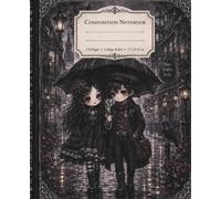 Cute Goth Themed Notebook: Gothic Boy & Girl Rainy Victorian Streets | Cute Creepy Kawaii Chibi Art Style College Ruled School Halloween Notebook: ... Fashion Lovers, Emo Girls, Dark Academia Fans