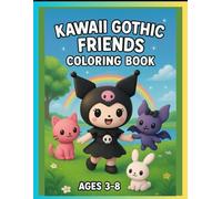 Cute Gothic Girl Coloring Book - 80 Pages of Kawaii Darkness (8.5" x 11"): Kawaii Rebel Style - A Cute Gothic Coloring Adventure (Kuromi)