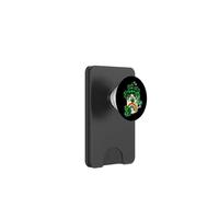 Cute Green Shamrock with Coffee GNOME For St. Paddys Day PopSockets PopWallet para MagSafe