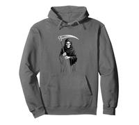 Cute Grim Reaper Espeluznante Tumba Candy Digger Monster Halloween Sudadera con Capucha