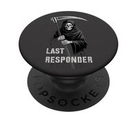 Cute Grim Reaper ÚLTIMO Responder EMT EMS First RN Halloween PopSockets PopGrip Adhesivo