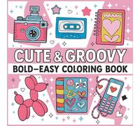 Cute & Groovy: Coloring Book for Adults and Kids: A Fun and Relaxing Coloring Experience with Cute Creatures, Funky Patterns & Groovy Vibes!