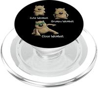 Cute, Grumpy and Close Wombat Divertido Marsupial de Poznan PopSockets PopGrip para MagSafe