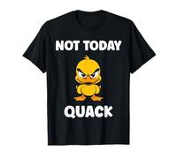 Cute Grumpy Duck Animal Funny Defiance Mood Not Today Quack Camiseta