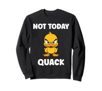 Cute Grumpy Duck Animal Funny Defiance Mood Not Today Quack Sudadera