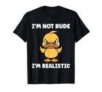 Cute Grumpy Duck Animal Funny Defiance Not Rude Camiseta