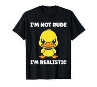 Cute Grumpy Duck Animal Funny Defiance Not Rude Camiseta