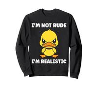 Cute Grumpy Duck Animal Funny Defiance Not Rude Sudadera