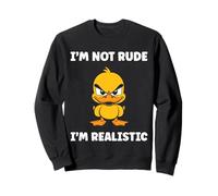 Cute Grumpy Duck Animal Funny Defiance Not Rude Sudadera
