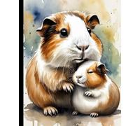 Cute Guinea Pig and Baby Notebook - Guinea Pig Lined Journal - 110 Pages
