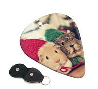 Cute Guinea Pigs Guitar Plectrum Juego de 6 piezas para guitarra acústica, guitarra eléctrica, bajo, ukelele: fino, mediano y grueso