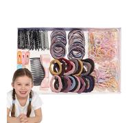 Cute Hair Accessories Set | Ponytail Holders Colorful Elastic Bands Set,Multicolor Ties, Fashionable Tail Tools for Party, Birthday, Girl, Women