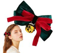 Cute Hair Bows - Lightweight with Bell Creative Accessories - Christmas Hair Accessories, for Beach School Work Party Travel Commute Outdoor Dining Home Girls Women