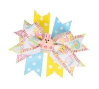 Cute Hair Bows, Ribbon Hair Clip, Fashion Barrettes, Soft Bunny Dot Hairpin, Stylish Bow Accessories, Multiple Colors, 6-Pack, Perfect for Toddler Girls, Kids, and Teens