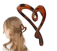 Cute Hair Clamp - Cute Claw Clip Heart Shaped Clamp, Elegant Love Shape Strong Hold Jaw Clips Fashion Hair Accessories Nonslip Matte Hairs Claw Clip,Hairs Clamps For Back Of Head Ponytail Updo Styling